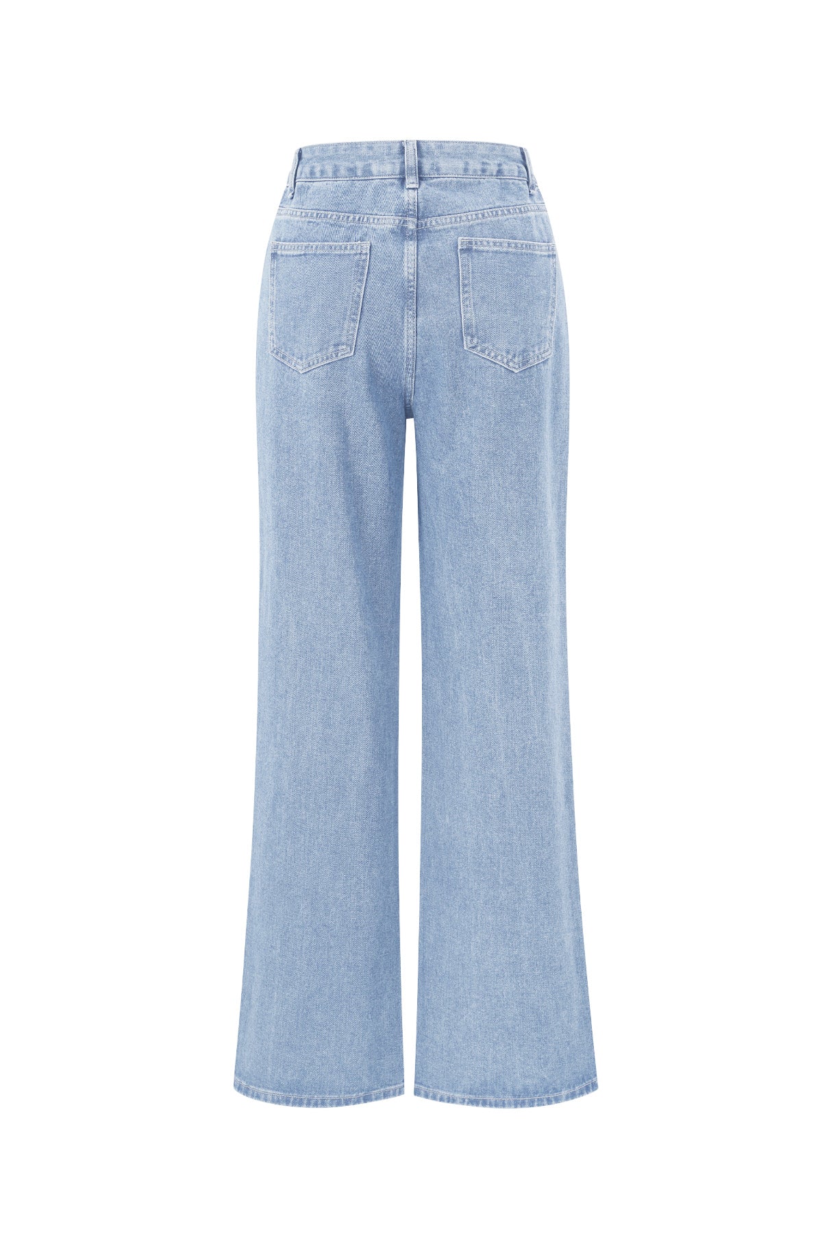 Cotone Tessuto Donna Pantaloni Dritti Jeans Ricamo Cuore Casual
