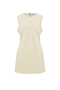 Cotone Abito Mini Donna Senza Maniche Bodycon