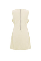 Cotone Abito Mini Donna Senza Maniche Bodycon
