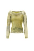 Tessuto Poliestere Donna Top Maniche Lunghe Elegante Colore Puro Primavera/Estate