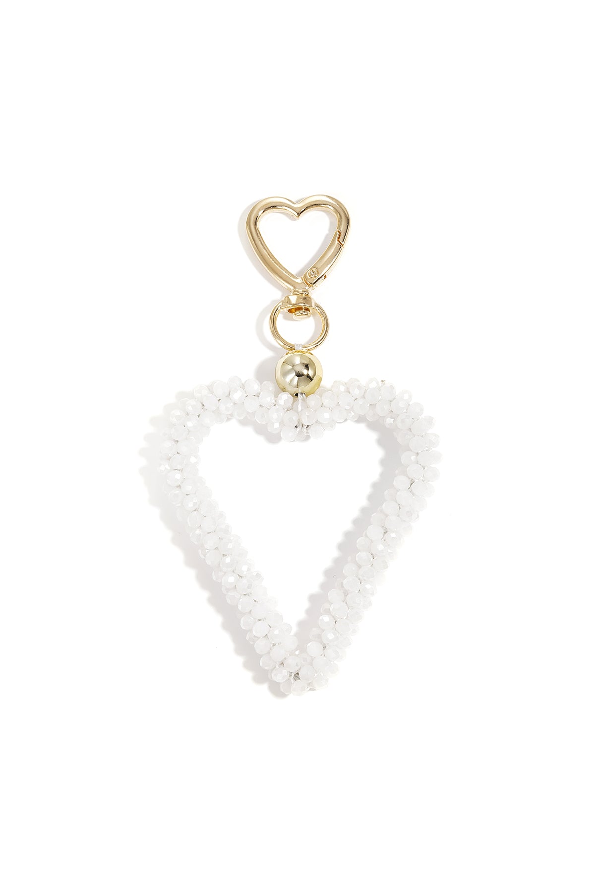 Portachiavi a forma di cuore, casual, in cristallo, accessori quotidiani