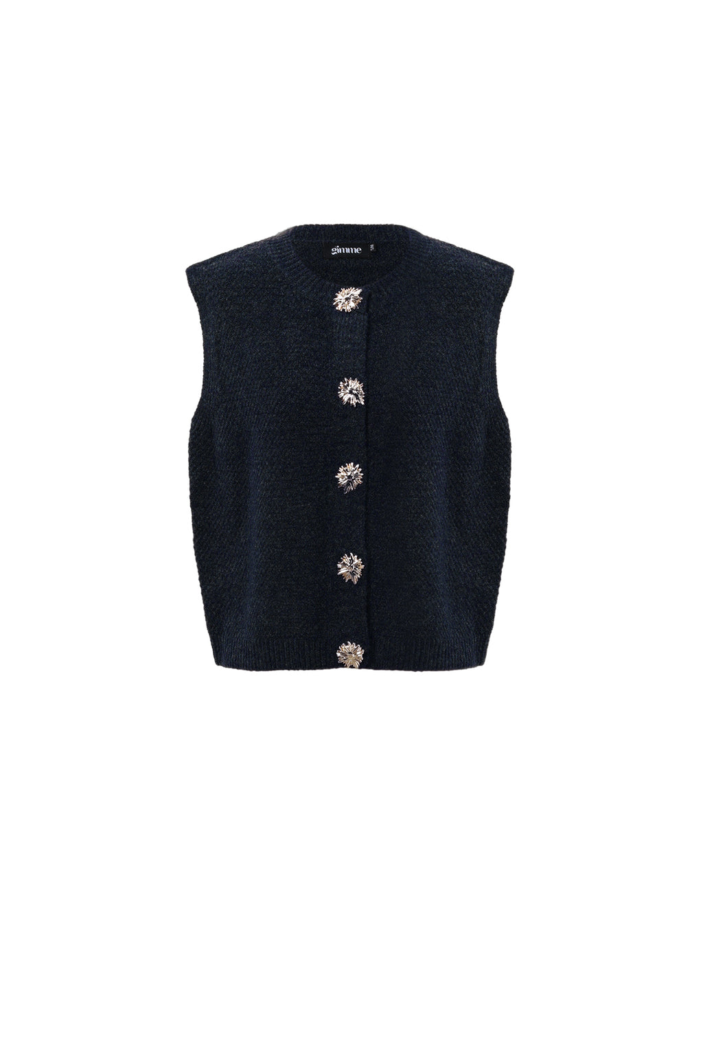 Gilet a Maglia Fibra di Poliestere Donna Gilet a Maglia Casual Colore Puro