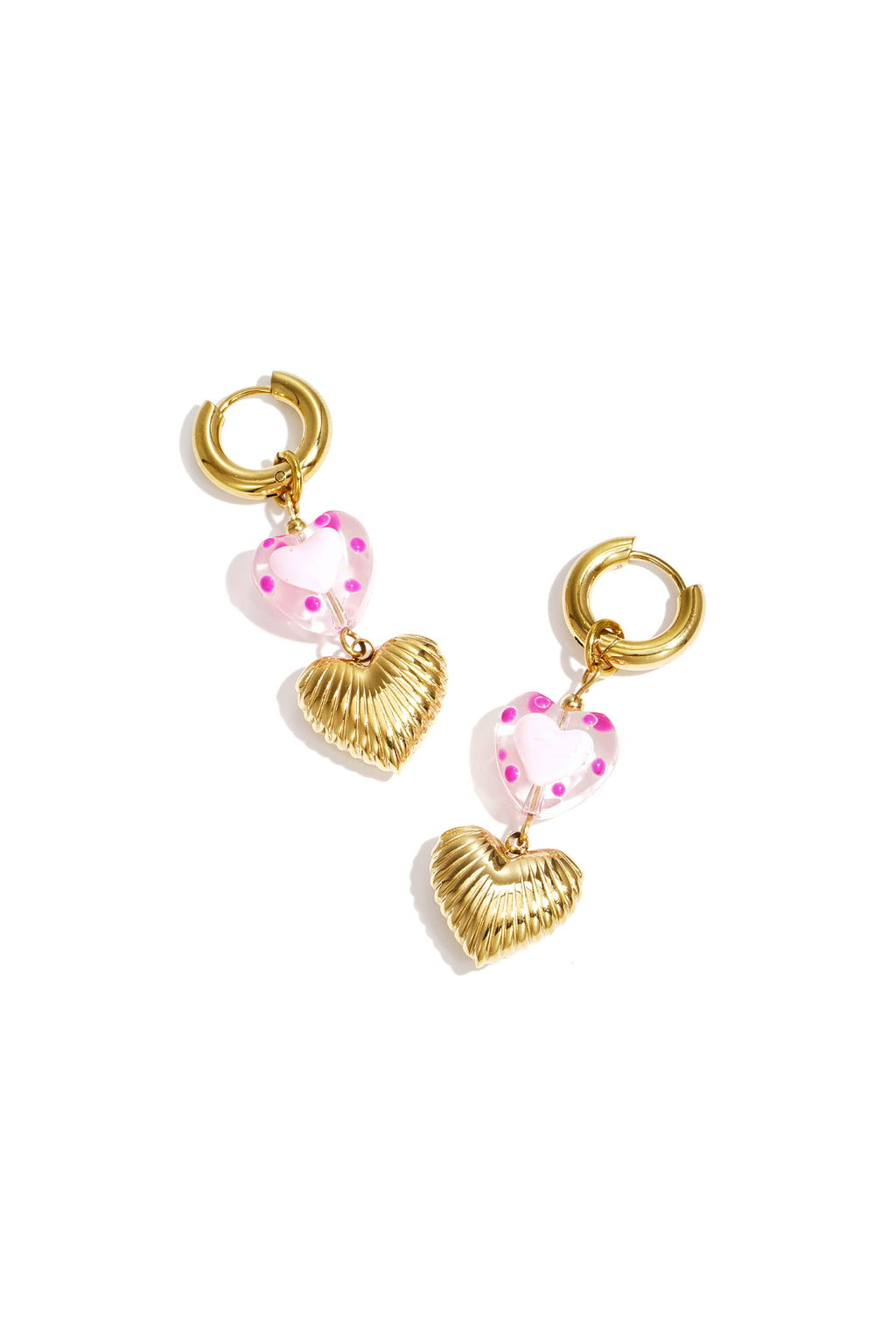 Orecchini pendenti a forma di cuore