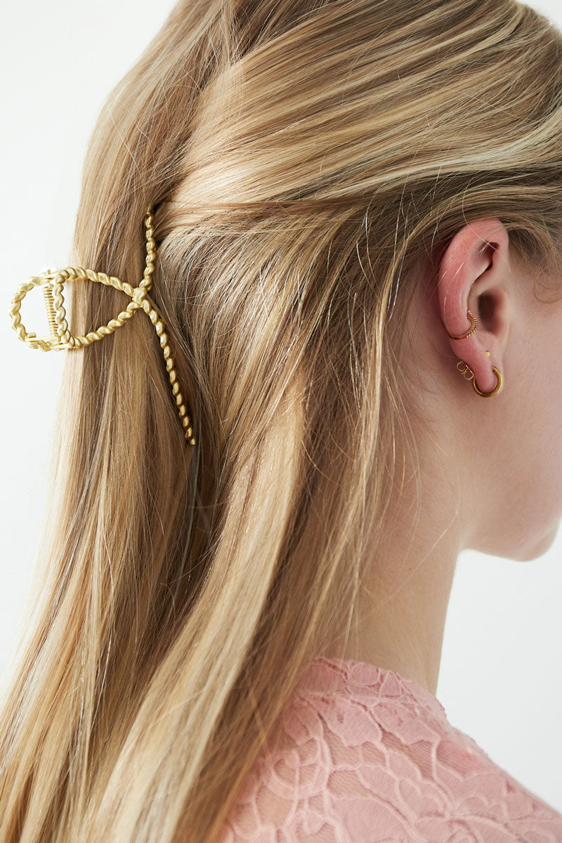 Hairclip Bobby Vintage gold Metal