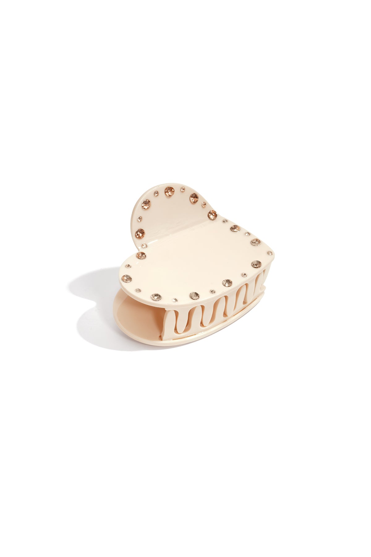 Fermagli per capelli a forma di cuore in acetato casual, accessori per San Valentino