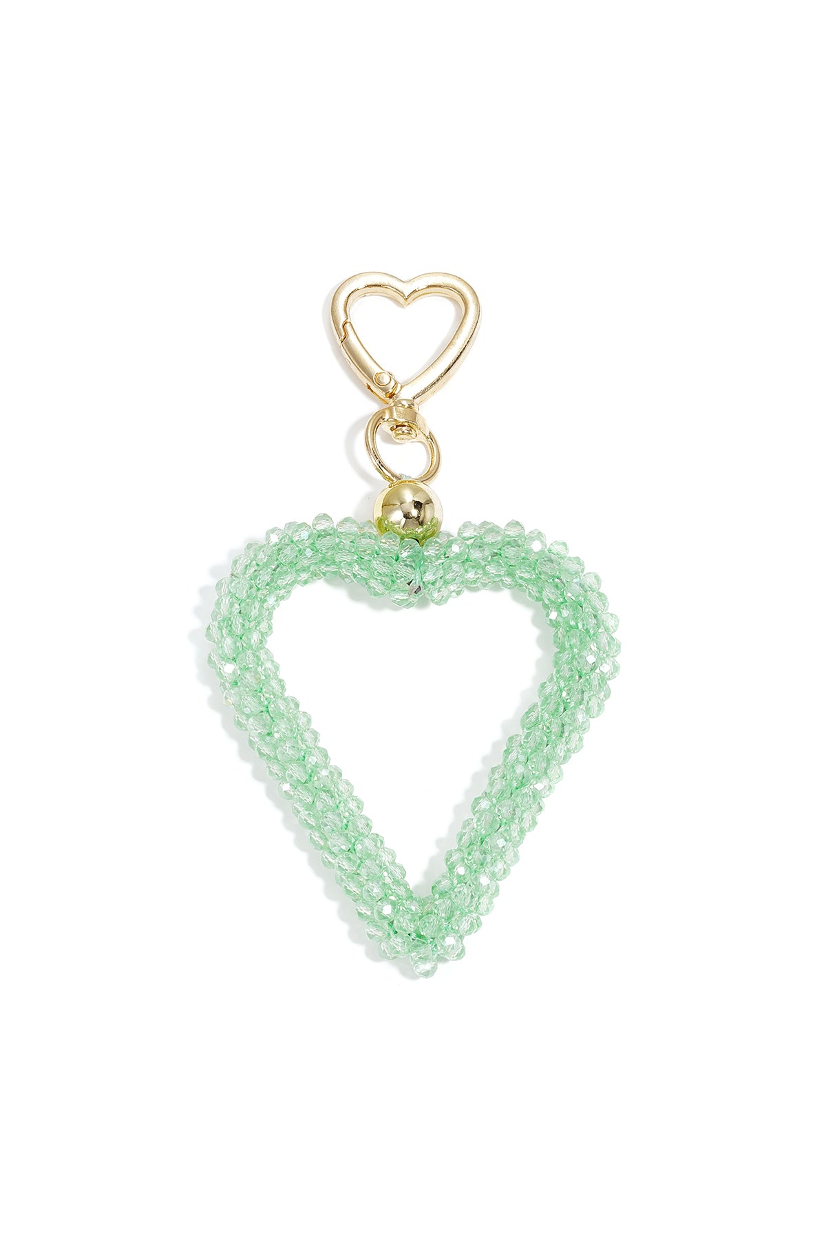 Portachiavi a forma di cuore, casual, in cristallo, accessori quotidiani