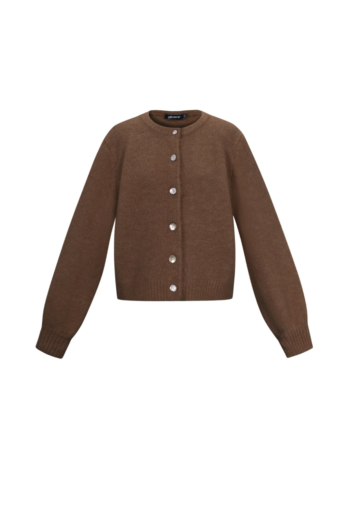 Cardigan Donna Intrecciato Fibra di Poliestere Casual Colore Puro Autunno/Inverno