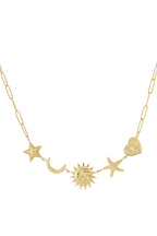 Collana Sole Luna Stella