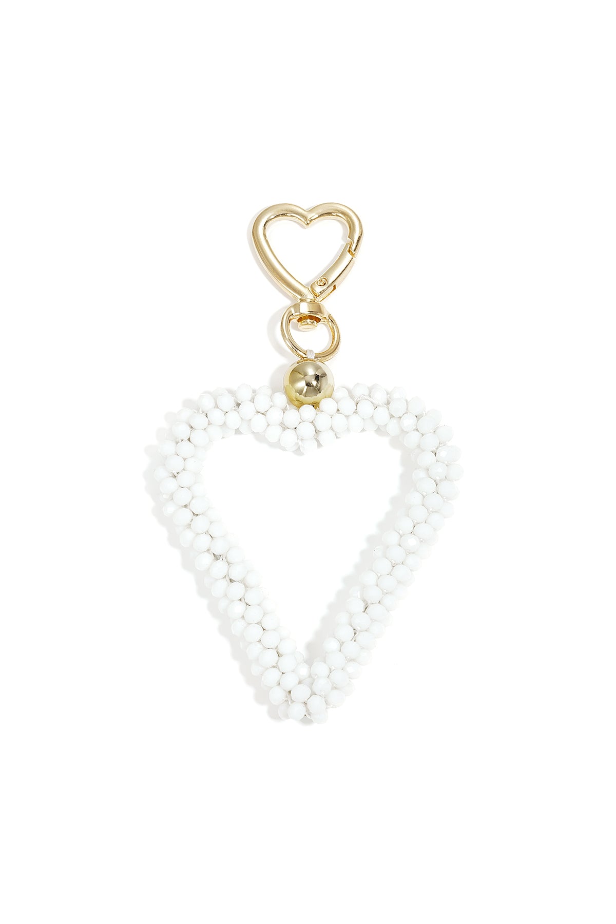 Portachiavi a forma di cuore, casual, in cristallo, accessori quotidiani