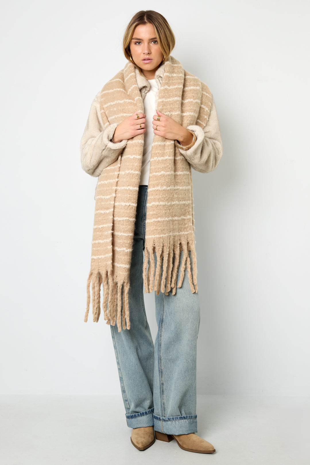 Sciarpe invernali Strip Casual Poliestere Quotidiano