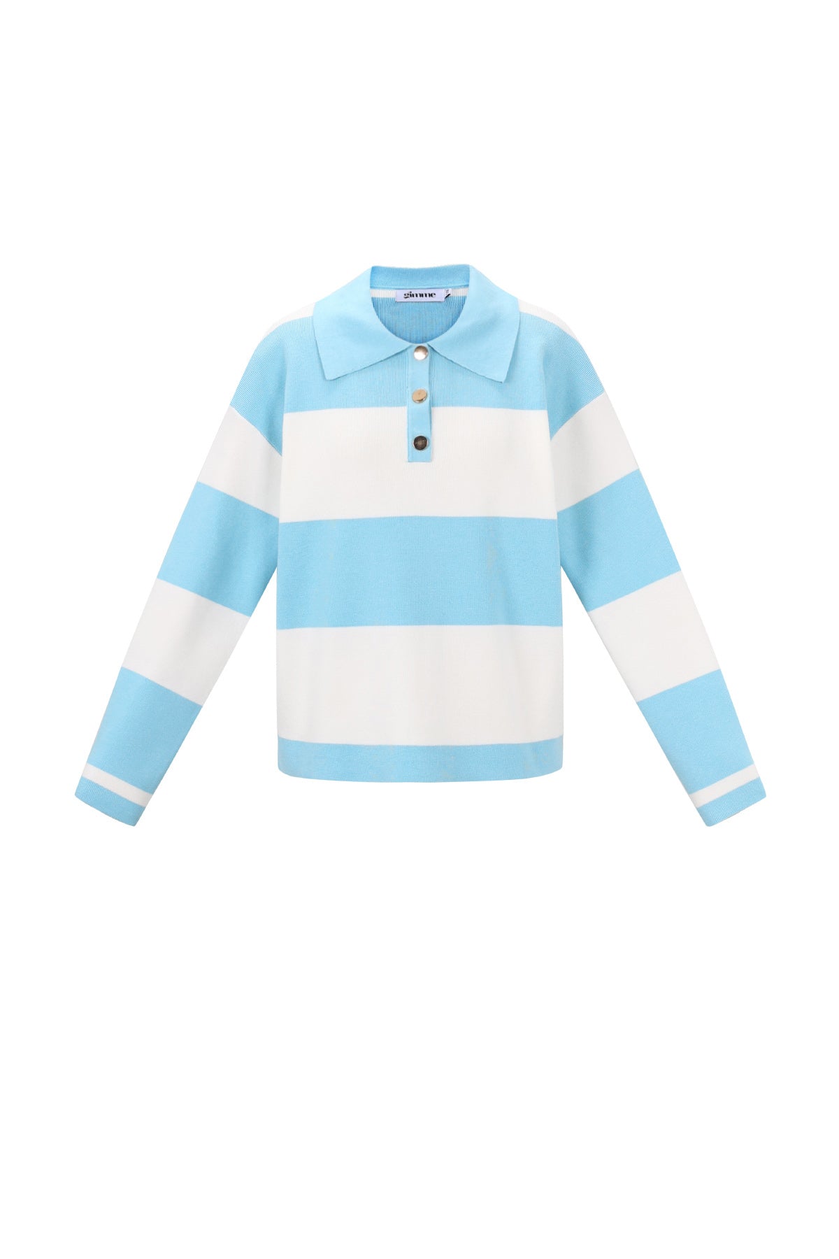 Maglione a Righe Donna in Viscosa Intrecciata Polo Autunno/Inverno