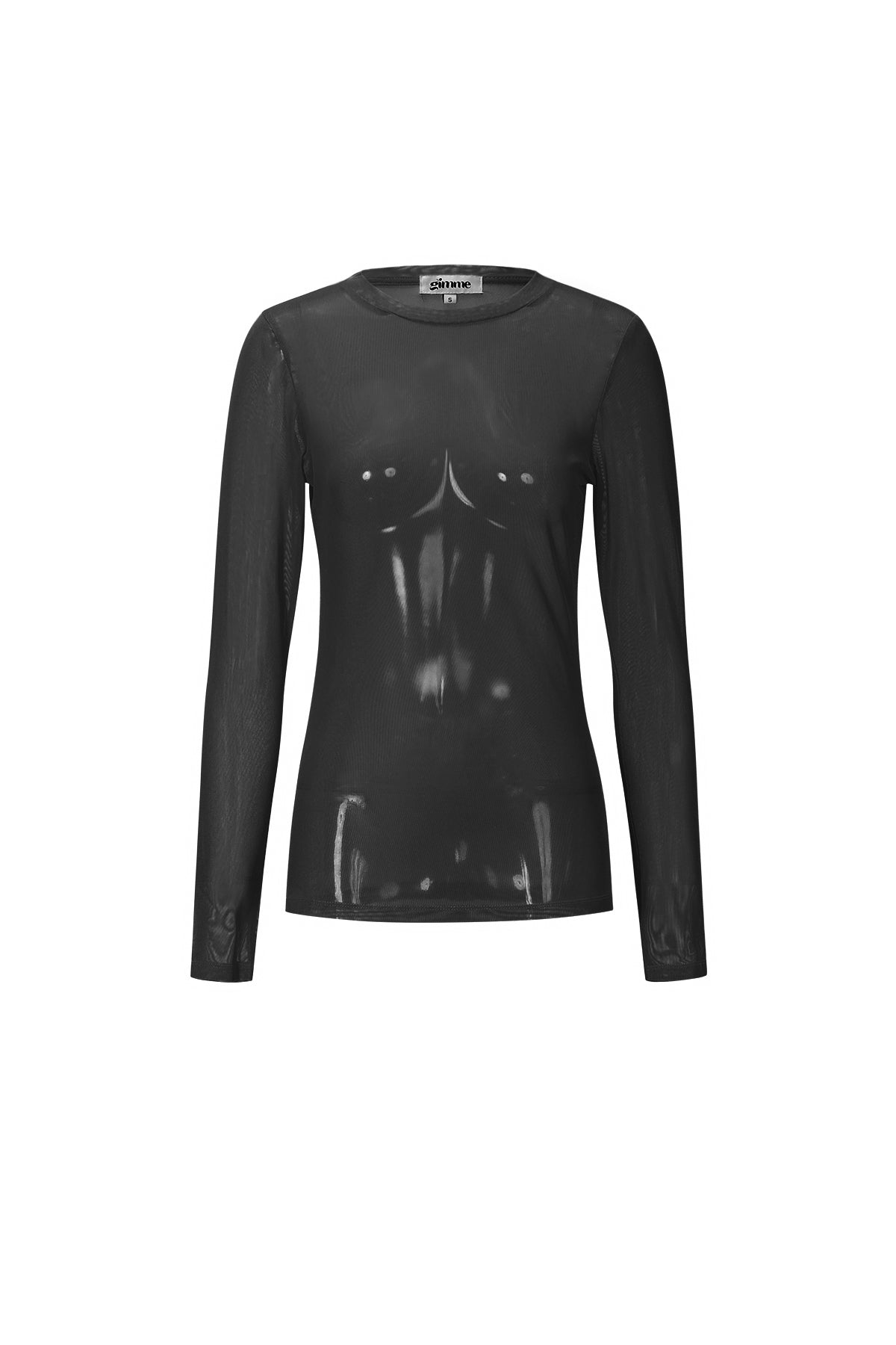 Maglia a maniche lunghe in rete