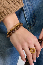 Braccialetti con perline in acrilico, perline, serie classica retrò quotidiana, gioielli da donna