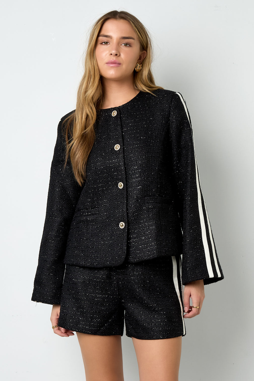 Shorts Donna Tessuto Poliestere Eleganti a quadri Autunno/Inverno