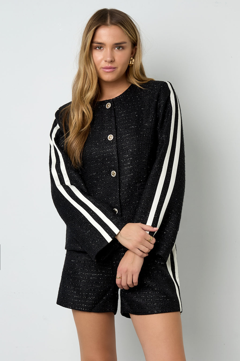 Shorts Donna Tessuto Poliestere Eleganti a quadri Autunno/Inverno
