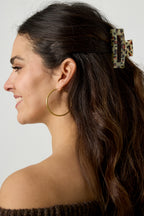 Fermagli per capelli con stampa leopardata in acrilico, accessori quotidiani