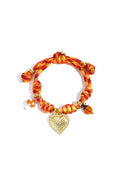 Braccialetti con ciondoli in corda, serie casual, romantici, a forma di cuore, gioielli da donna