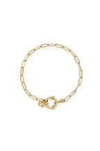 Bracciale con chiusura frontale e maglie ovali
