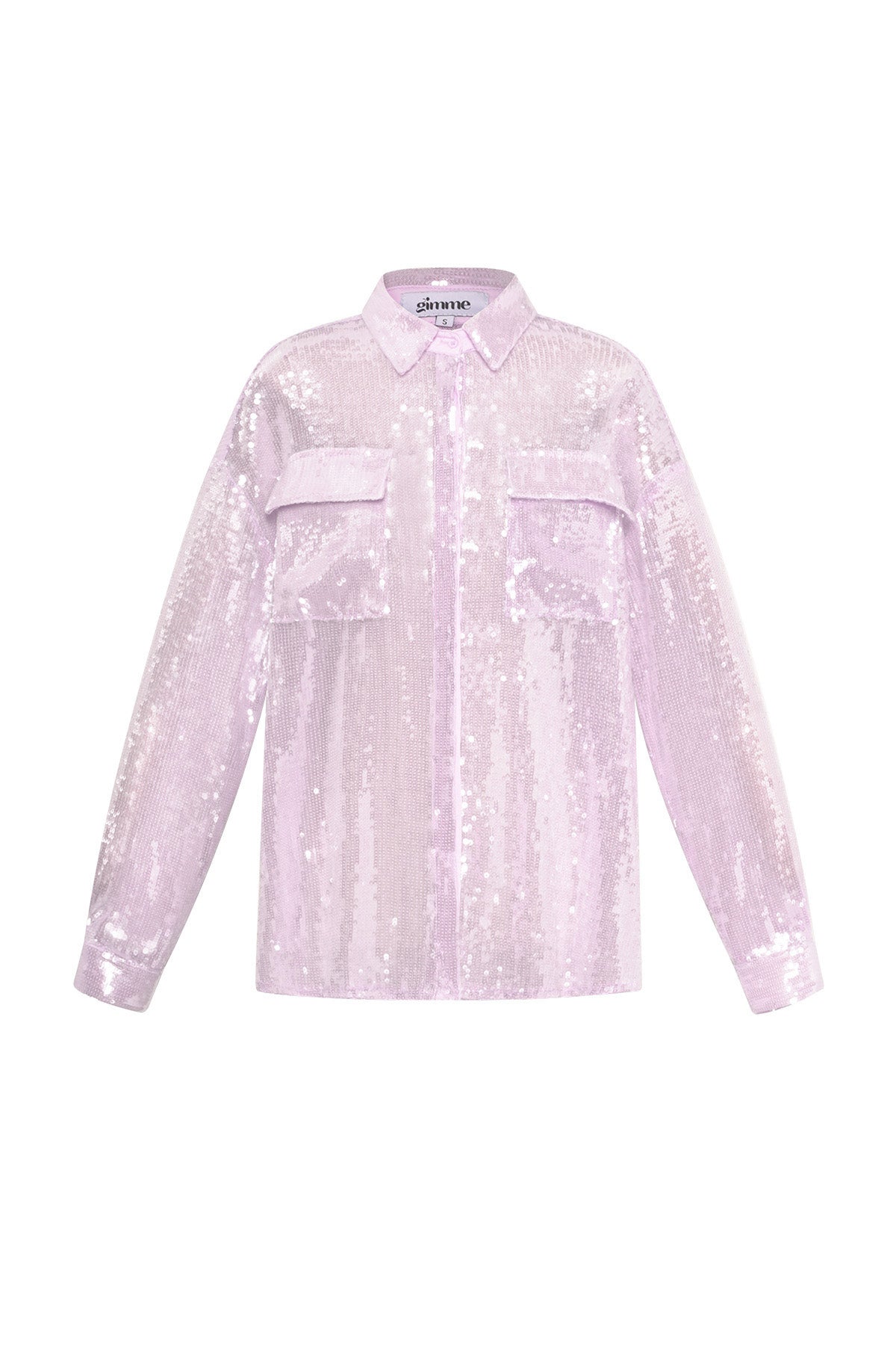 Camicia Donna in Fibra di Poliestere Tessuta Elegante Colore Puro Primavera/Estate