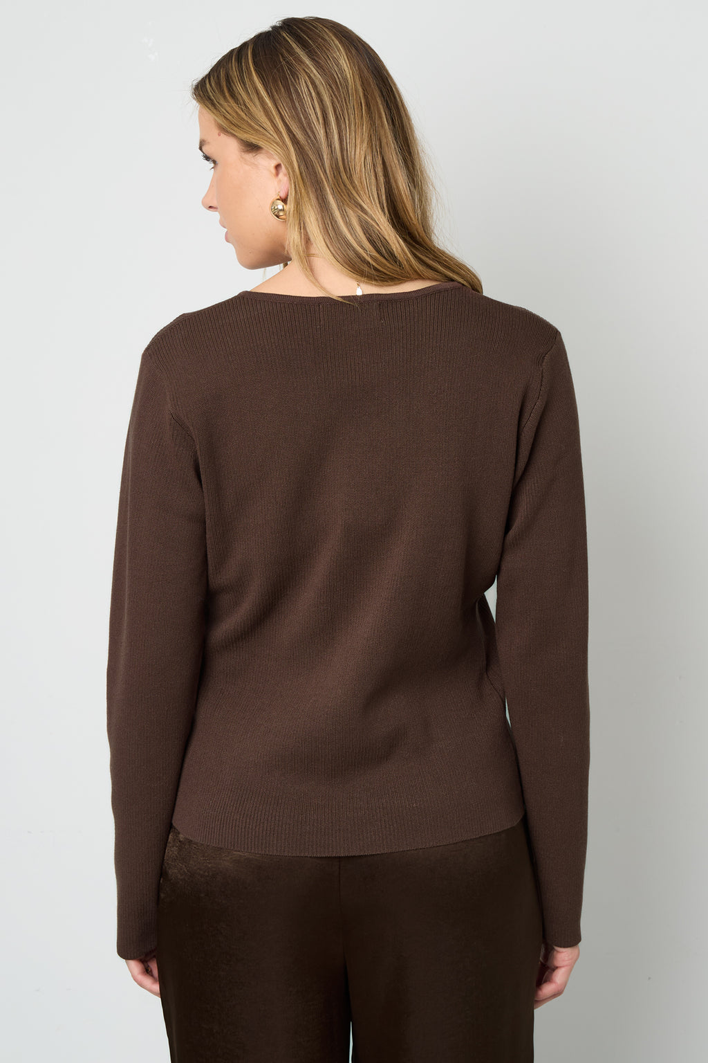 Viscosa Maglia Cardigan Donna Casual Colore Puro Autunno/Inverno