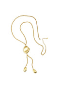 Collana lunga con perle di forma organica