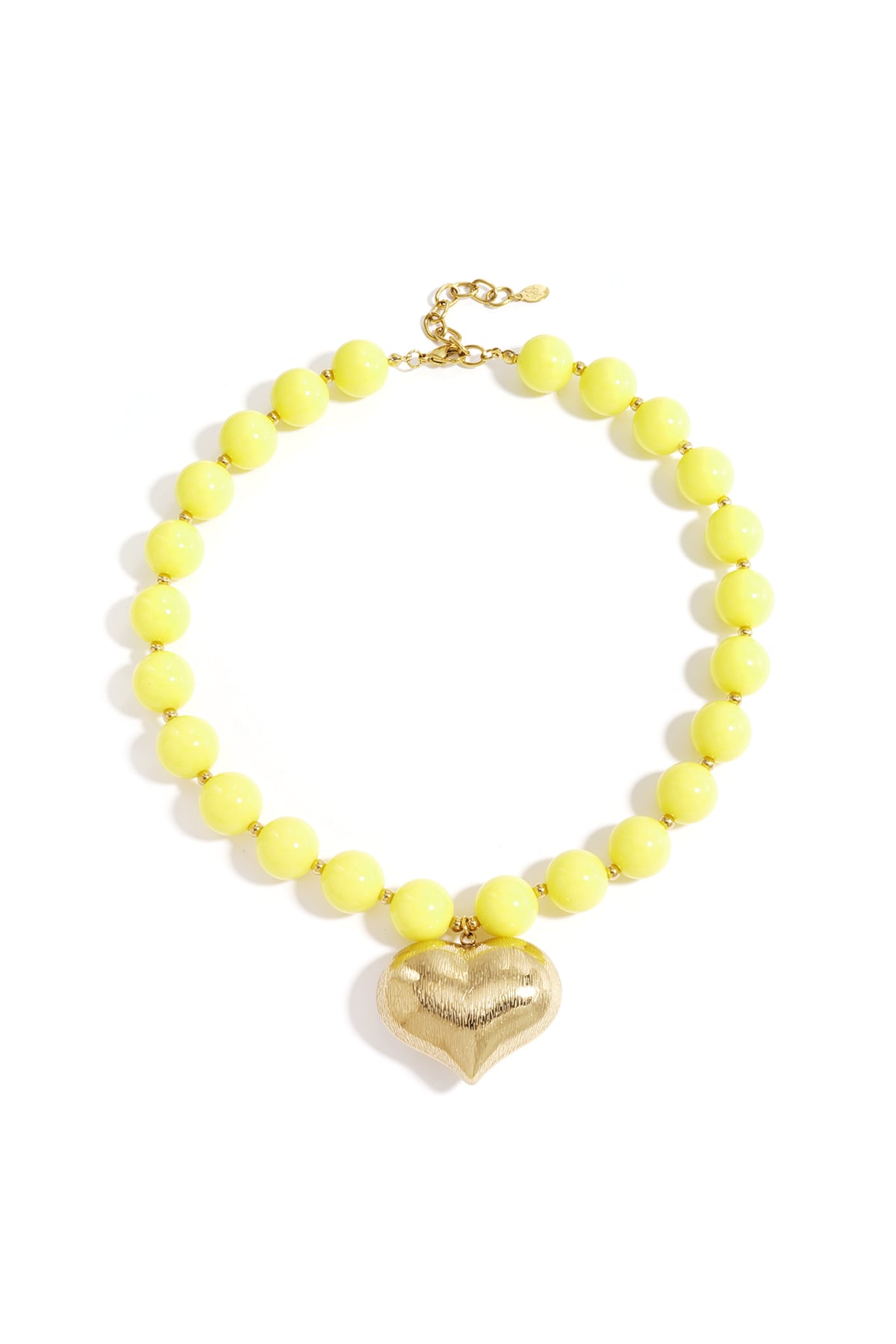 Collana di perline con cuore pendente