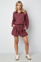 Woven Cotton Shorts Donna Casual Stripes