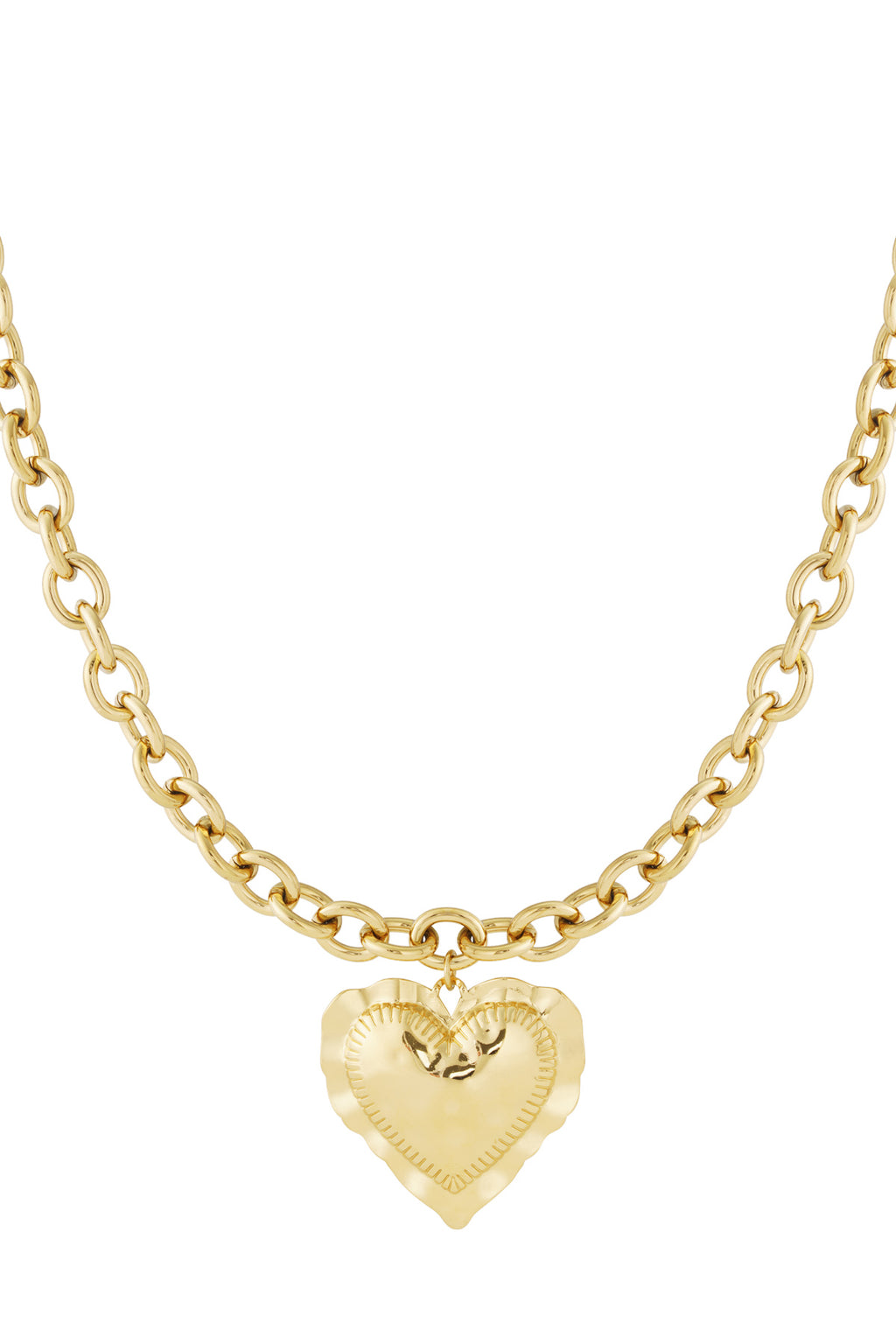 Collana con cuore abbracciato
