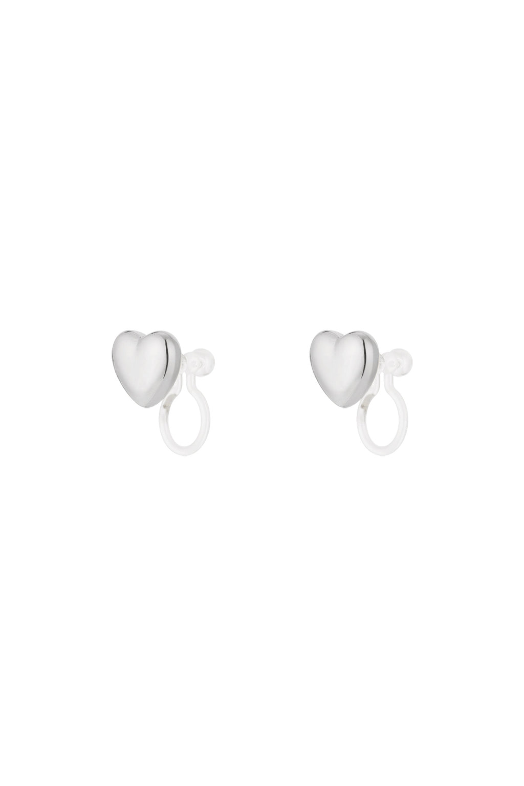 Mini orecchini a clip a cuore