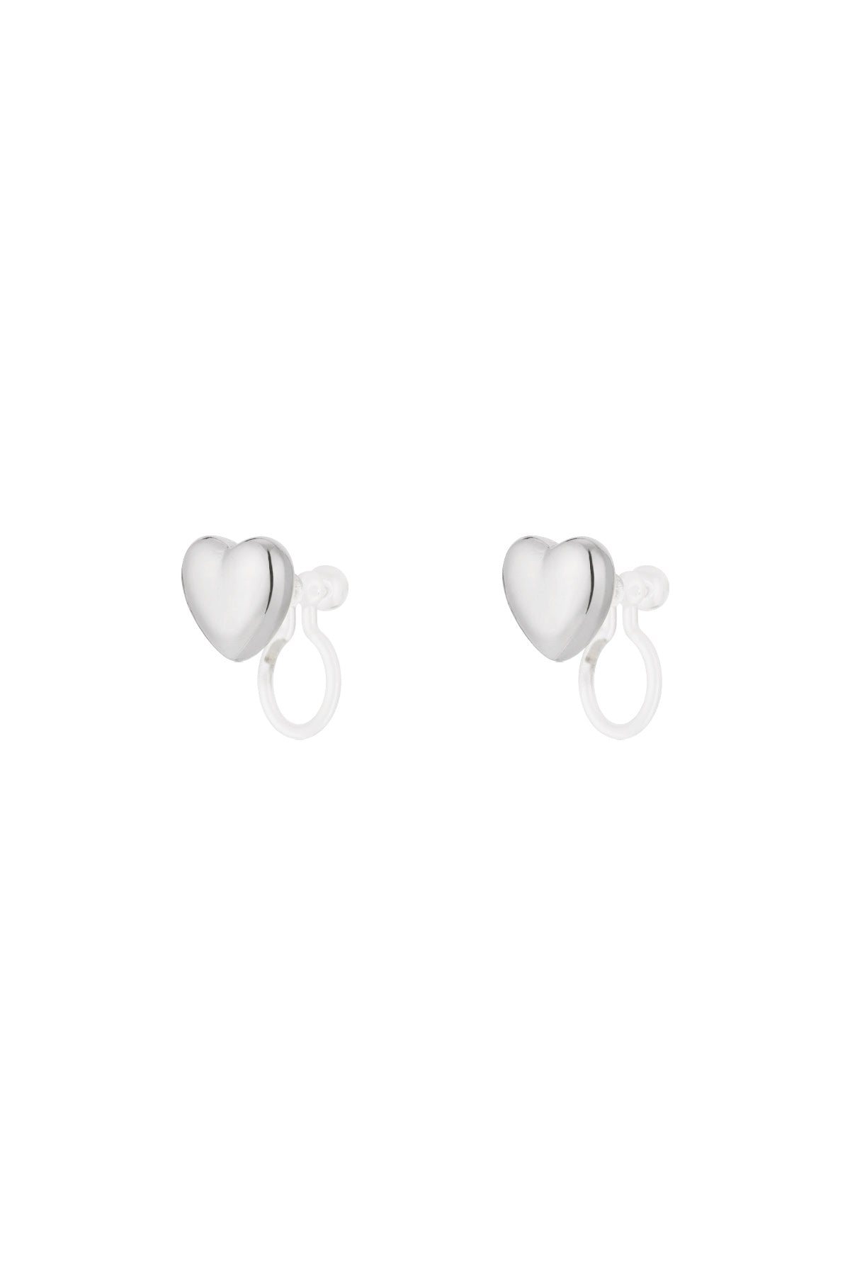 Mini orecchini a clip a cuore