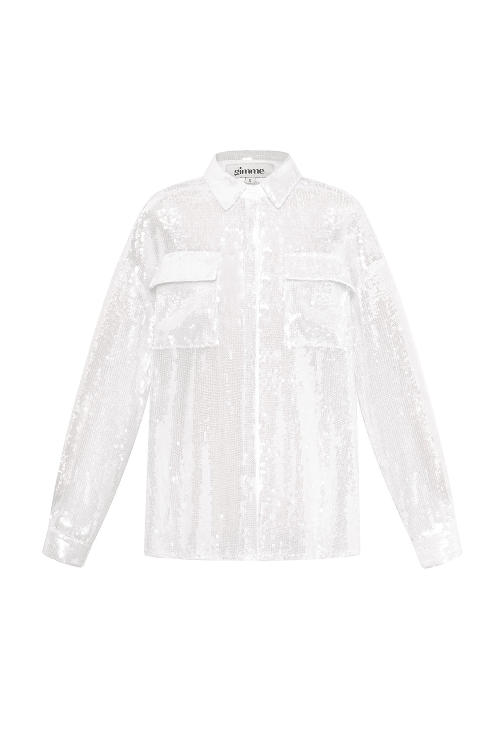 Camicia Donna in Fibra di Poliestere Tessuta Elegante Colore Puro Primavera/Estate