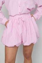 Woven Cotton Shorts Donna Casual Stripes