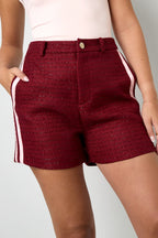 Shorts Donna Tessuto Poliestere Eleganti a quadri Autunno/Inverno
