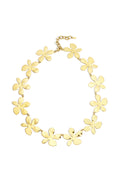 Collane a catena in acciaio inossidabile con fiori, casual, quotidiane, semplici, gioielli da donna