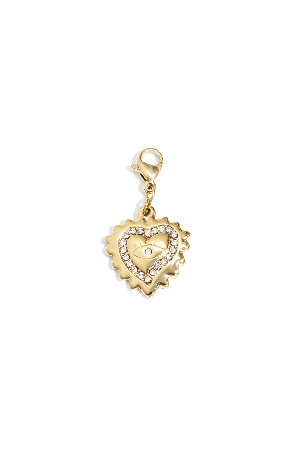 Ciondolo a forma di cuore con occhio fai da te