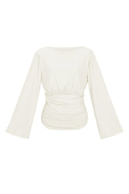 Tessuto Fibra di Poliestere Donna Maglia Maniche Lunghe Elegante Colore Puro Autunno/Inverno