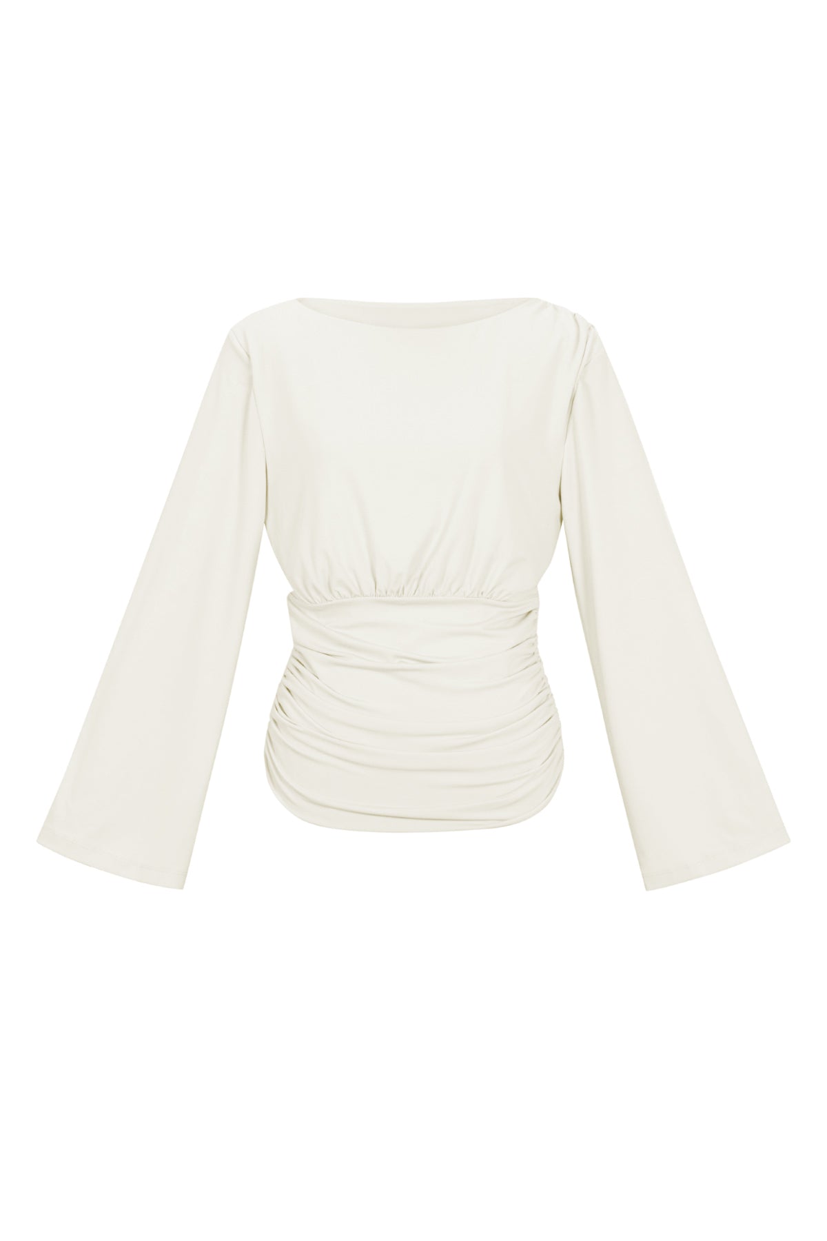 Tessuto Fibra di Poliestere Donna Maglia Maniche Lunghe Elegante Colore Puro Autunno/Inverno