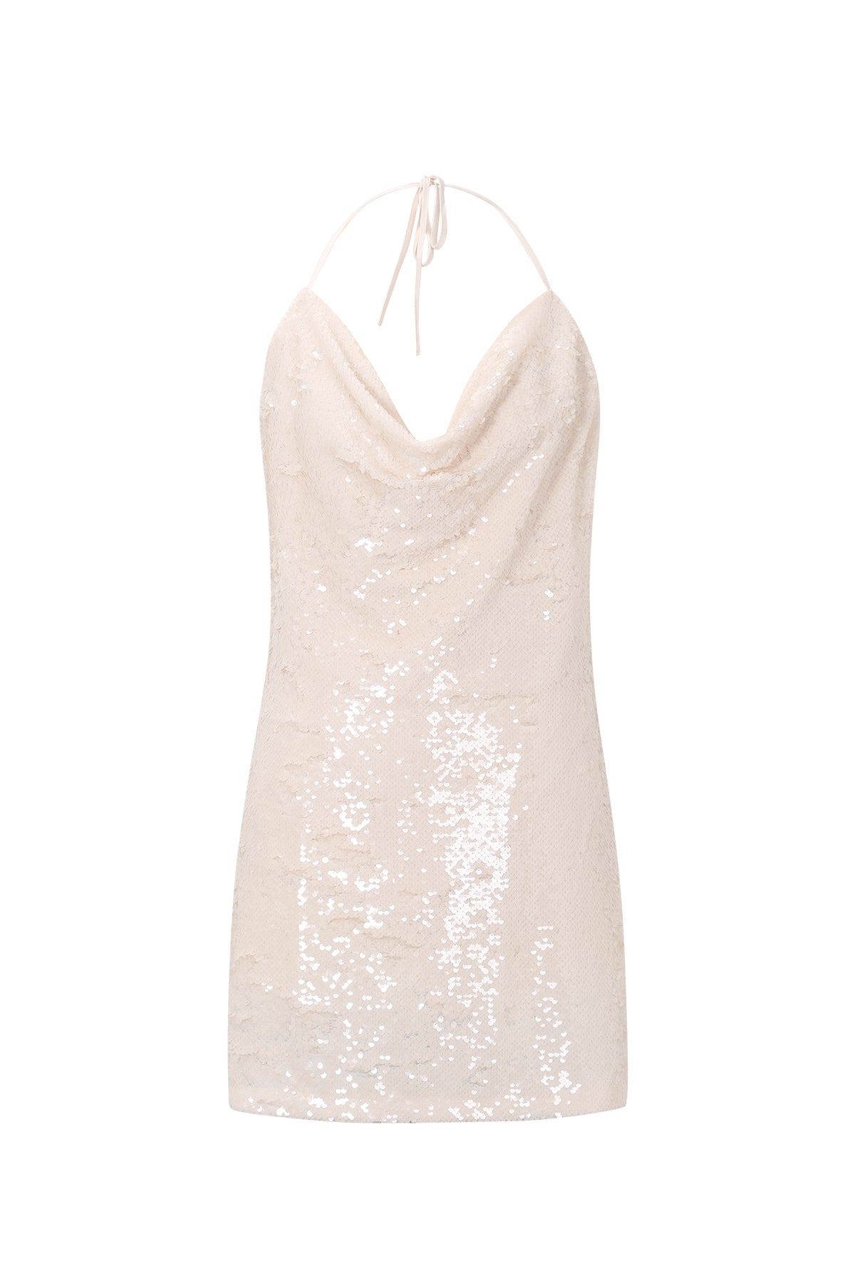 Abito con paillettes a cascata