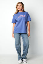 Cotton Maglietta Donna Casual Letters