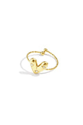 Anello regolabile con cuore decorato
