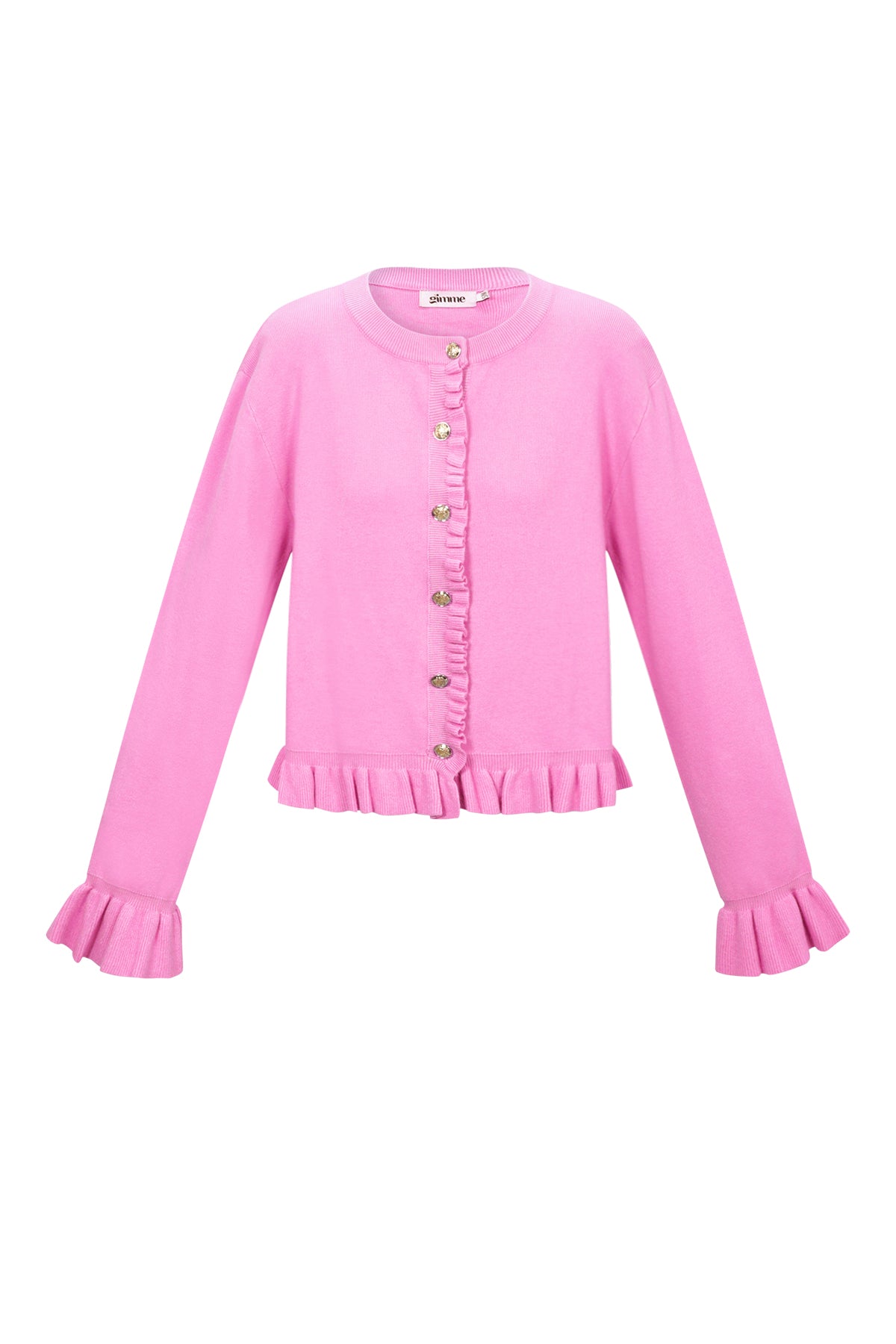 Il cardigan con volant amorevole