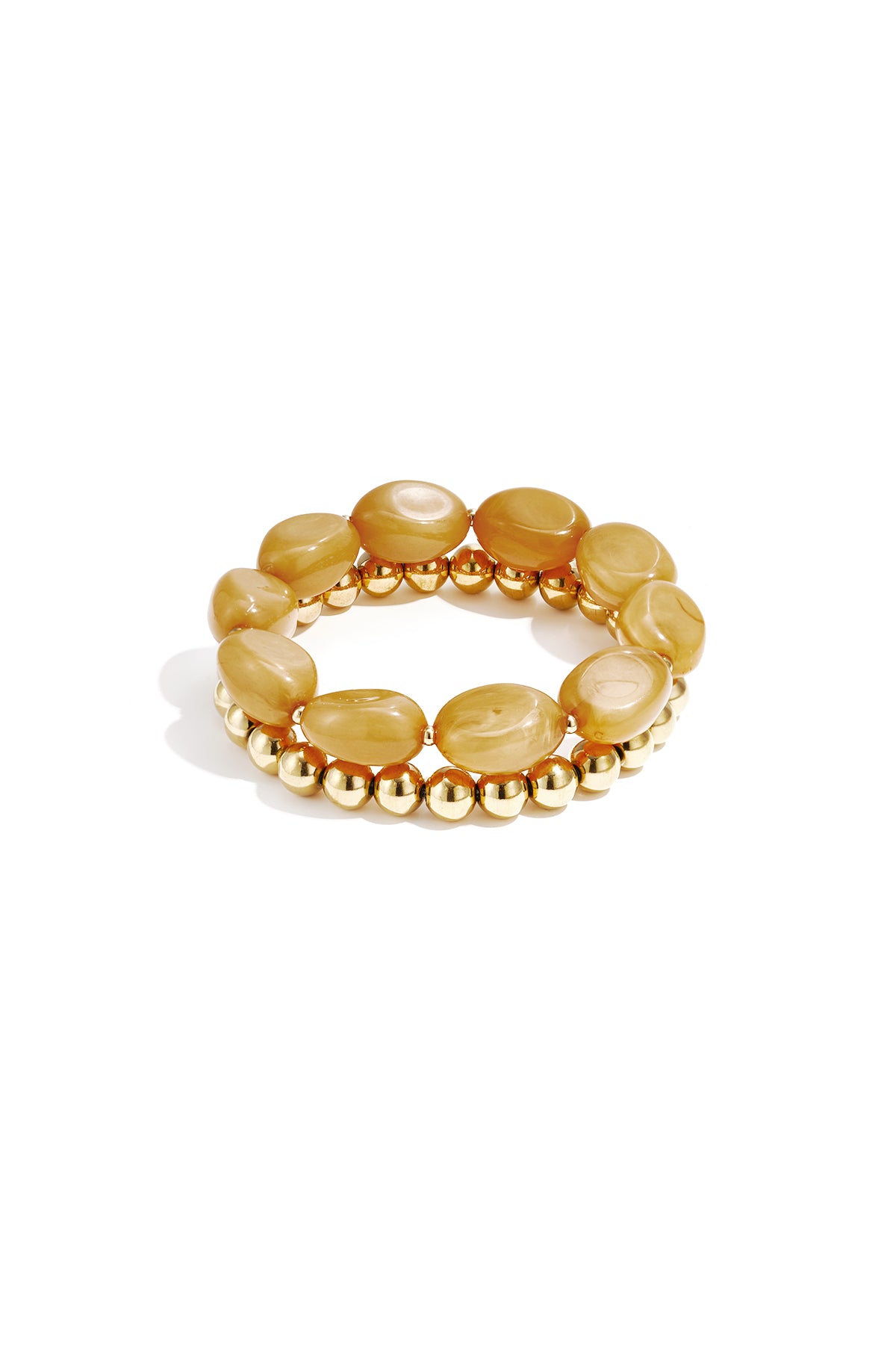 Bracciale con perline organiche