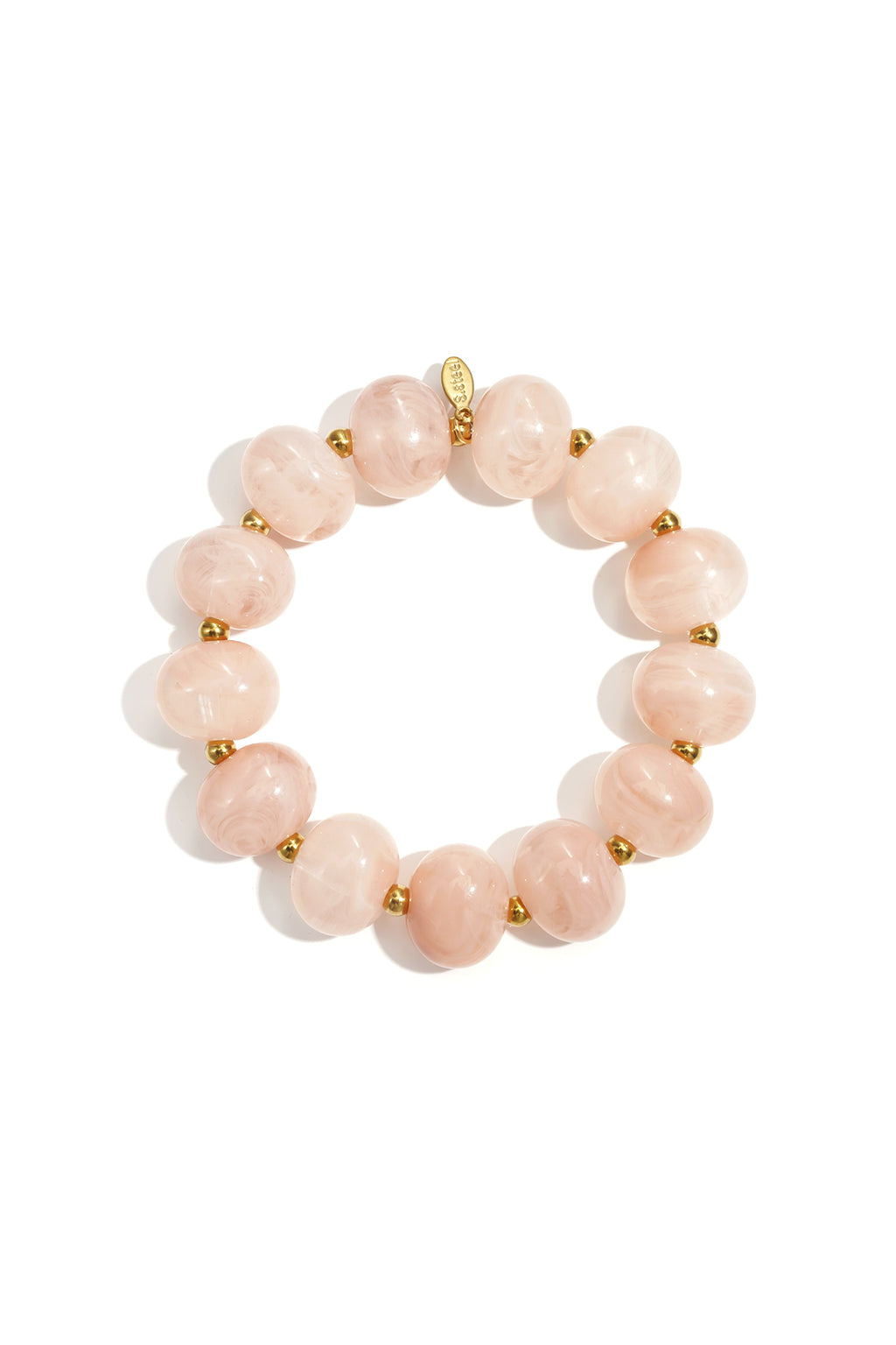Bracciale elastico con perline grandi