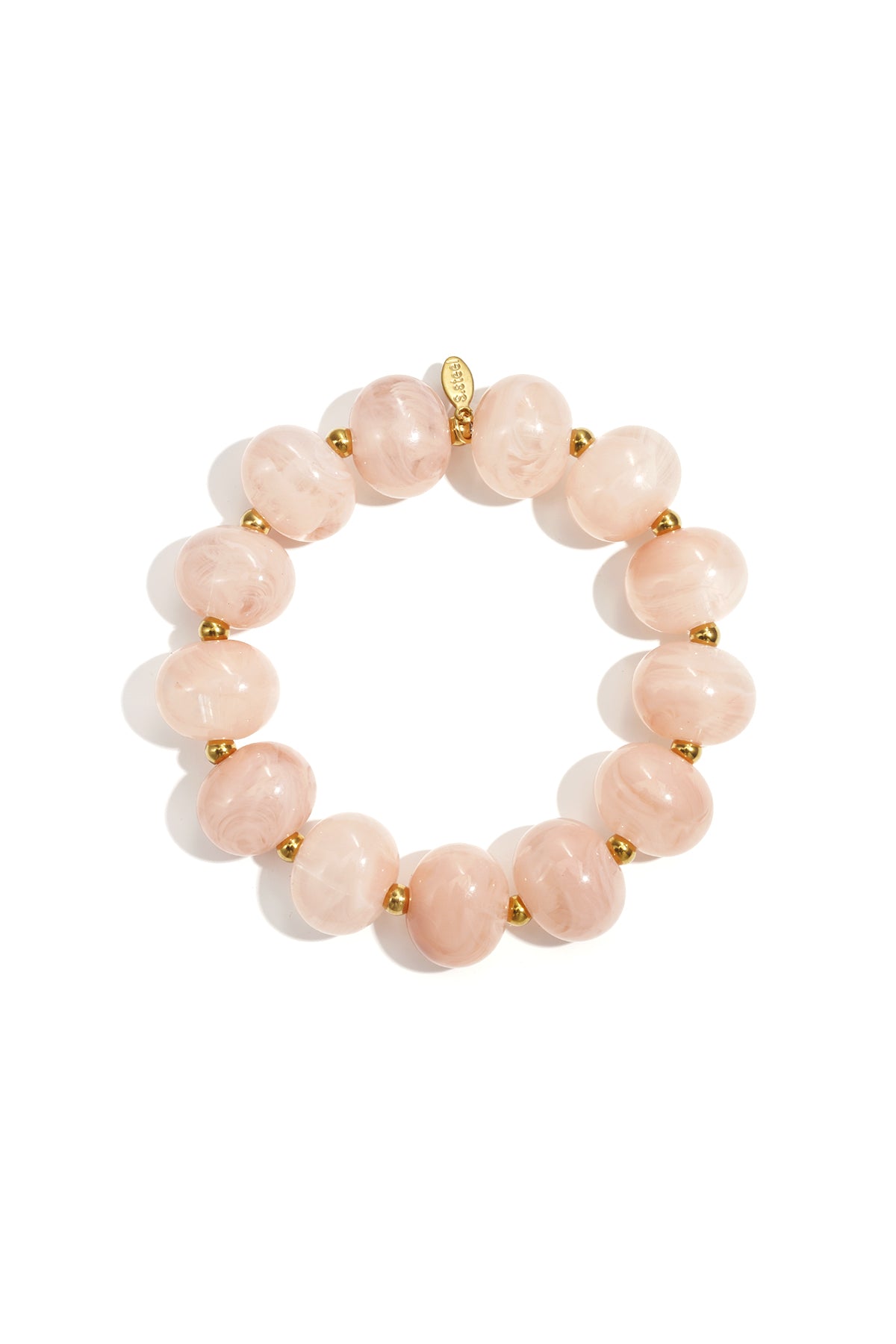Bracciale elastico con perline grandi