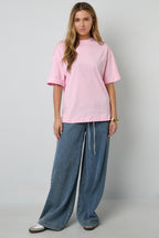 Cotone Maglia T-shirt Donna Casual Stampa Animale