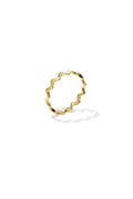 Anello ondulato e minimalista