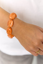 Bracciale con perle squoval
