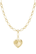 Collana con catena a forma di cuore grande