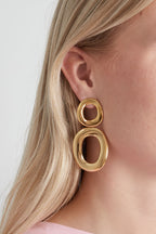 Orecchini pendenti in acciaio inossidabile, stile casual, semplici, da donna, stile quotidiano