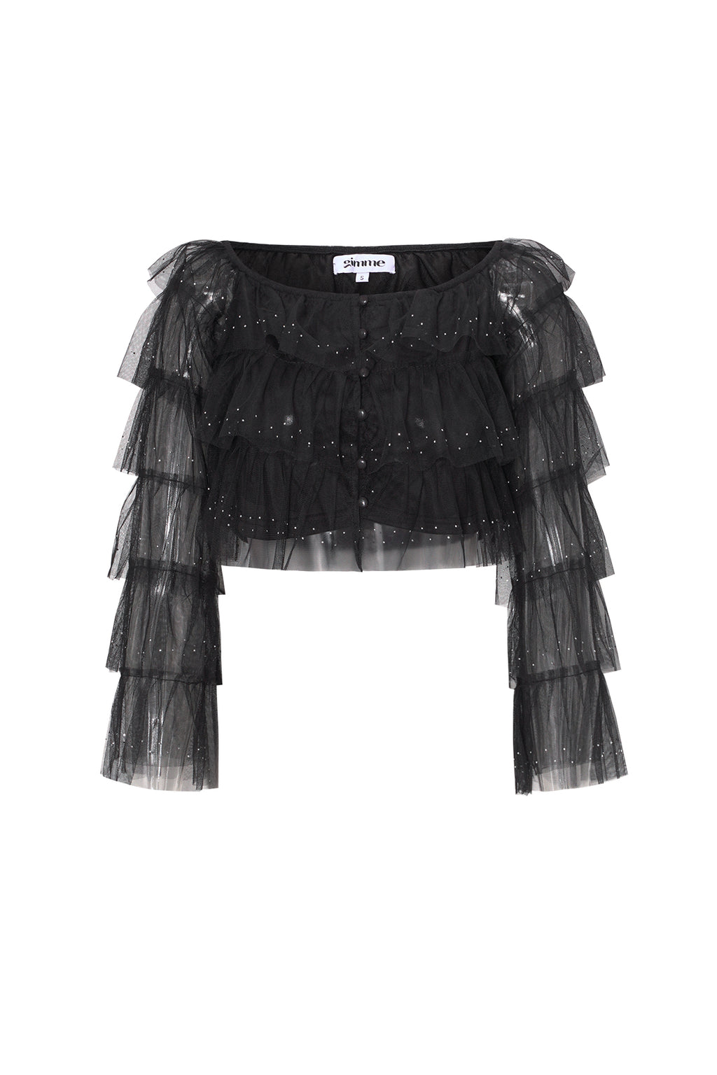 Tessuto Poliestere Top a Manica Lunga Donna Primavera/Estate Colore Puro